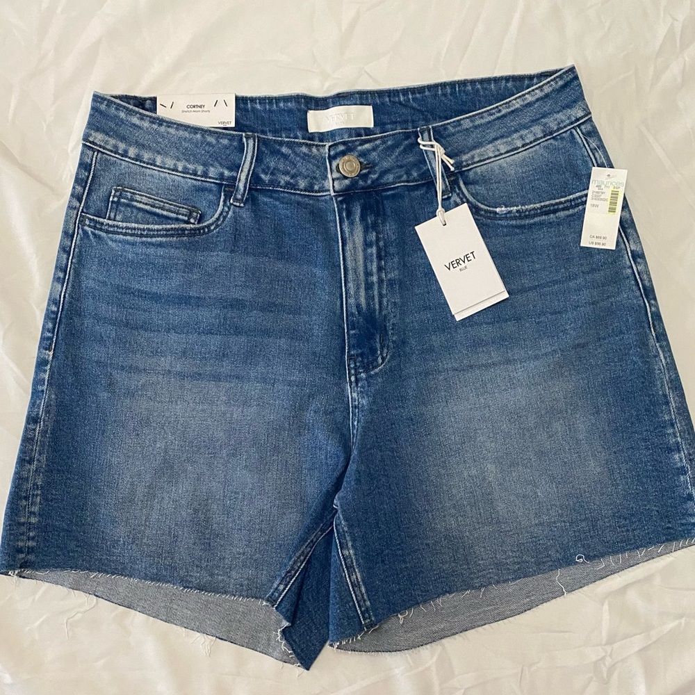 NWT Vervet Blue jean shorts